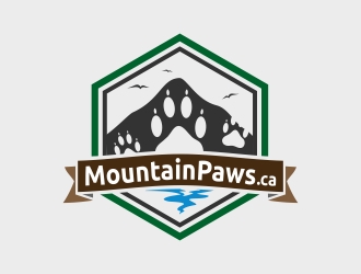 MountainPaws.ca logo design by Mbezz