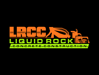Liquid rock concrete construction  logo design by SmartTaste