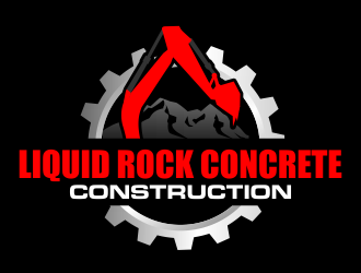Liquid rock concrete construction  logo design by ingepro