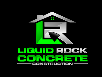 Liquid rock concrete construction  logo design by THOR_
