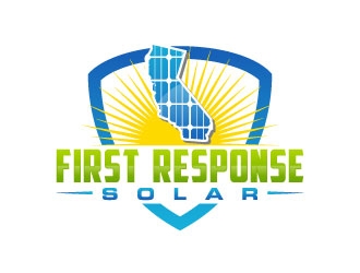 First Response Solar logo design by daywalker