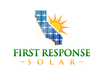 First Response Solar logo design by ORPiXELSTUDIOS