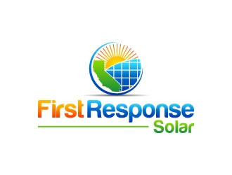 First Response Solar logo design by pixalrahul