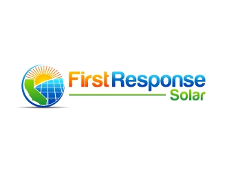 First Response Solar logo design by pixalrahul