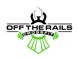 Off the Rails CrossFit logo design by DreamLogoDesign