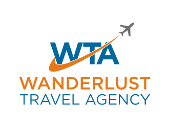 Wanderlust Travel Agency logo design by Adundas