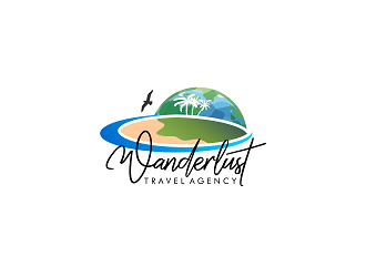Wanderlust Travel Agency logo design by Republik