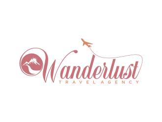 Wanderlust Travel Agency logo design by suratahmad11