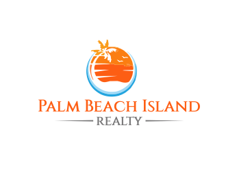 Palm Beach Island Realty logo design by veranoghusta