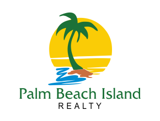 Palm Beach Island Realty logo design by Torzo