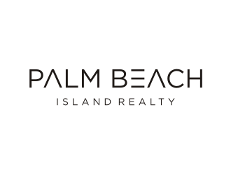 Palm Beach Island Realty logo design by enilno