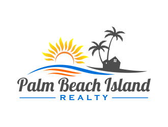 Palm Beach Island Realty logo design by AisRafa