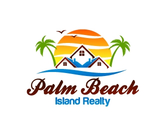 Palm Beach Island Realty logo design by Dawnxisoul393