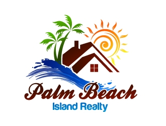 Palm Beach Island Realty logo design by Dawnxisoul393