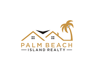 Palm Beach Island Realty logo design by checx