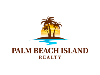 Palm Beach Island Realty logo design by ingepro