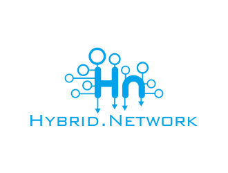 Hybrid Network logo design by keretojowo