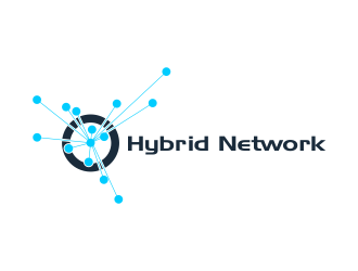 Hybrid Network logo design by SmartTaste
