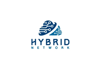 Hybrid Network logo design by jhanxtc
