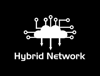 Hybrid Network logo design by rykos