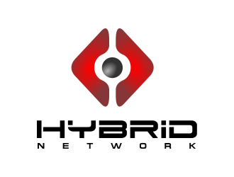 Hybrid Network logo design by AisRafa