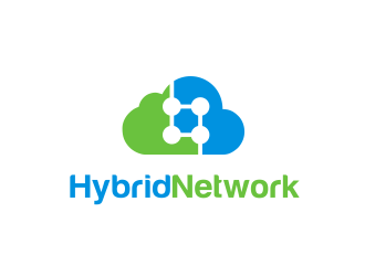 Hybrid Network logo design by serprimero