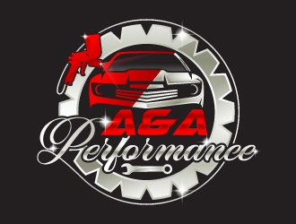 A&A Performance logo design by Aelius