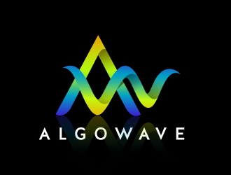 AlgoWave logo design by nexgen
