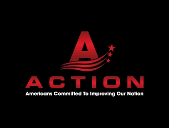 ACTION - Americans Committed To Improving Our Nation logo design by JJlcool