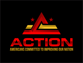 ACTION - Americans Committed To Improving Our Nation logo design by ingepro