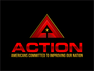 ACTION - Americans Committed To Improving Our Nation logo design by ingepro