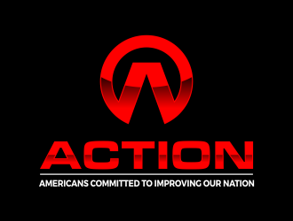 ACTION - Americans Committed To Improving Our Nation logo design by SmartTaste