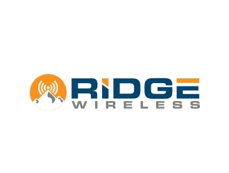 Ridge Wireless logo design by MarkindDesign