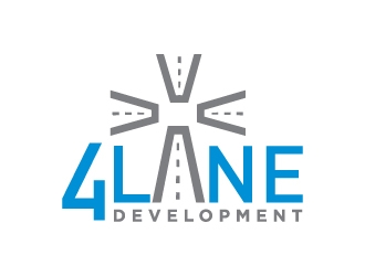 4 Lane Development logo design by Boomstudioz