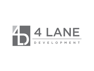 4 Lane Development logo design by logolady