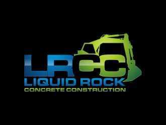 Liquid rock concrete construction  logo design by qonaah