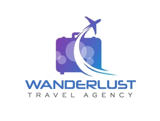 Wanderlust Travel Agency logo design by nehel