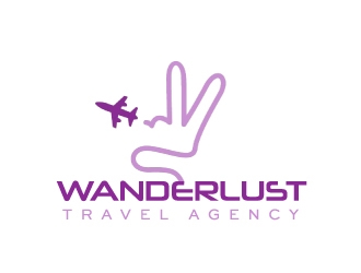 Wanderlust Travel Agency logo design by nehel