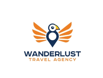 Wanderlust Travel Agency logo design by nehel