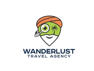Wanderlust Travel Agency logo design by nehel