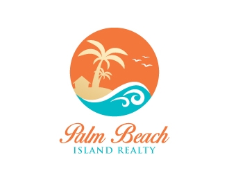 Palm Beach Island Realty logo design by alxmihalcea