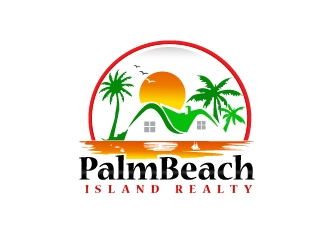 Palm Beach Island Realty logo design by art-design