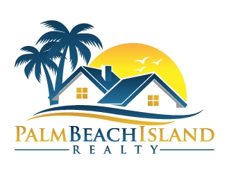 Palm Beach Island Realty logo design by jaize