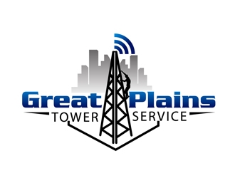 Great Plains Tower Service  logo design by DreamLogoDesign