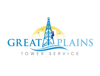 Great Plains Tower Service  logo design by DreamLogoDesign
