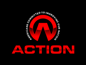 ACTION - Americans Committed To Improving Our Nation logo design by SmartTaste