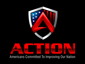 ACTION - Americans Committed To Improving Our Nation logo design by agus