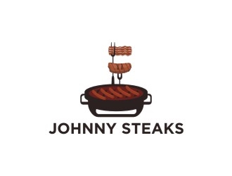 JOHNNY STEAKS  logo design by Meyda