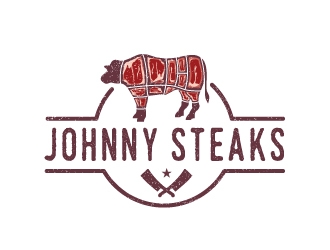 JOHNNY STEAKS  logo design by nexgen