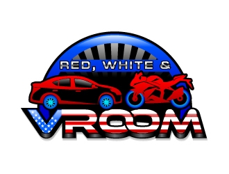 Red, White & Vroom logo design by uttam